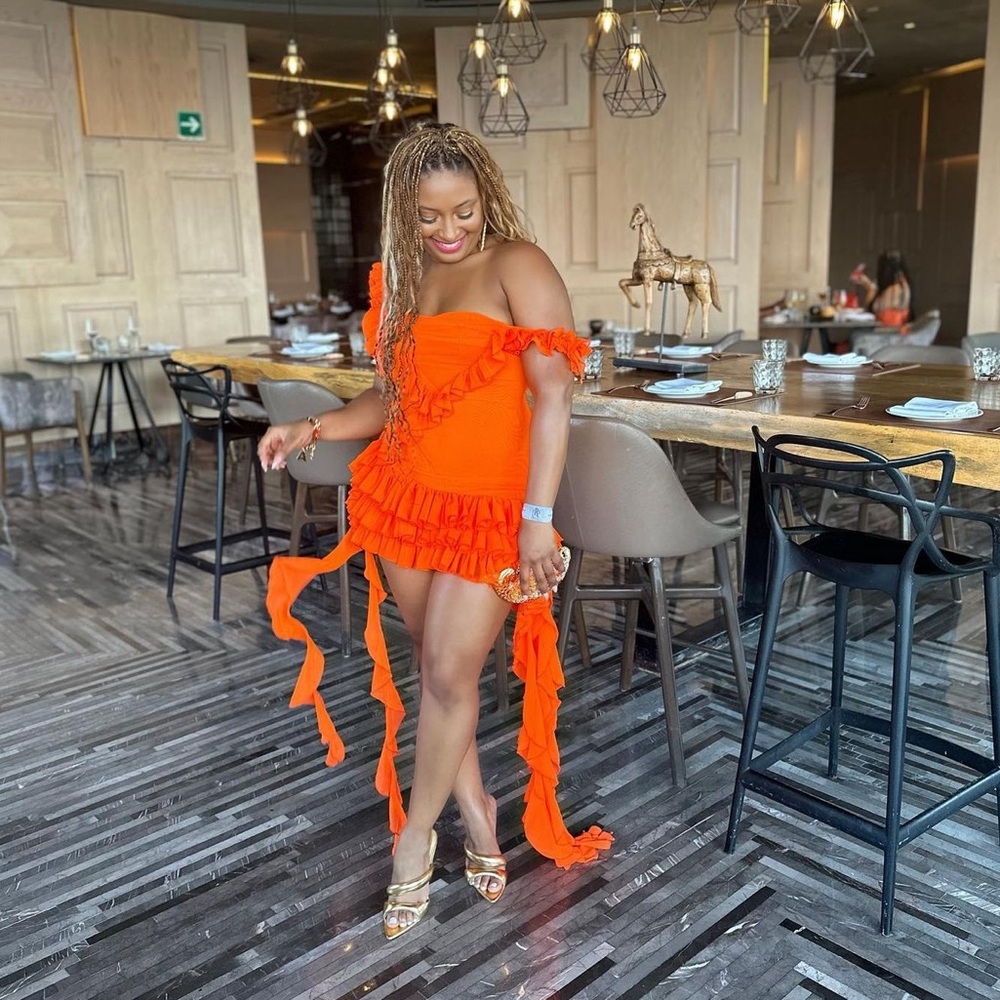 Fashion nova Gabrielle Ruffled Mini dress